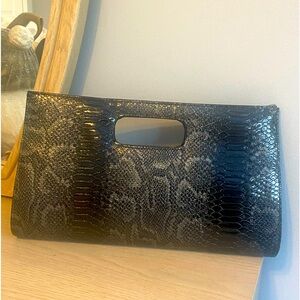 Faux Snakeskin Gianni Purse